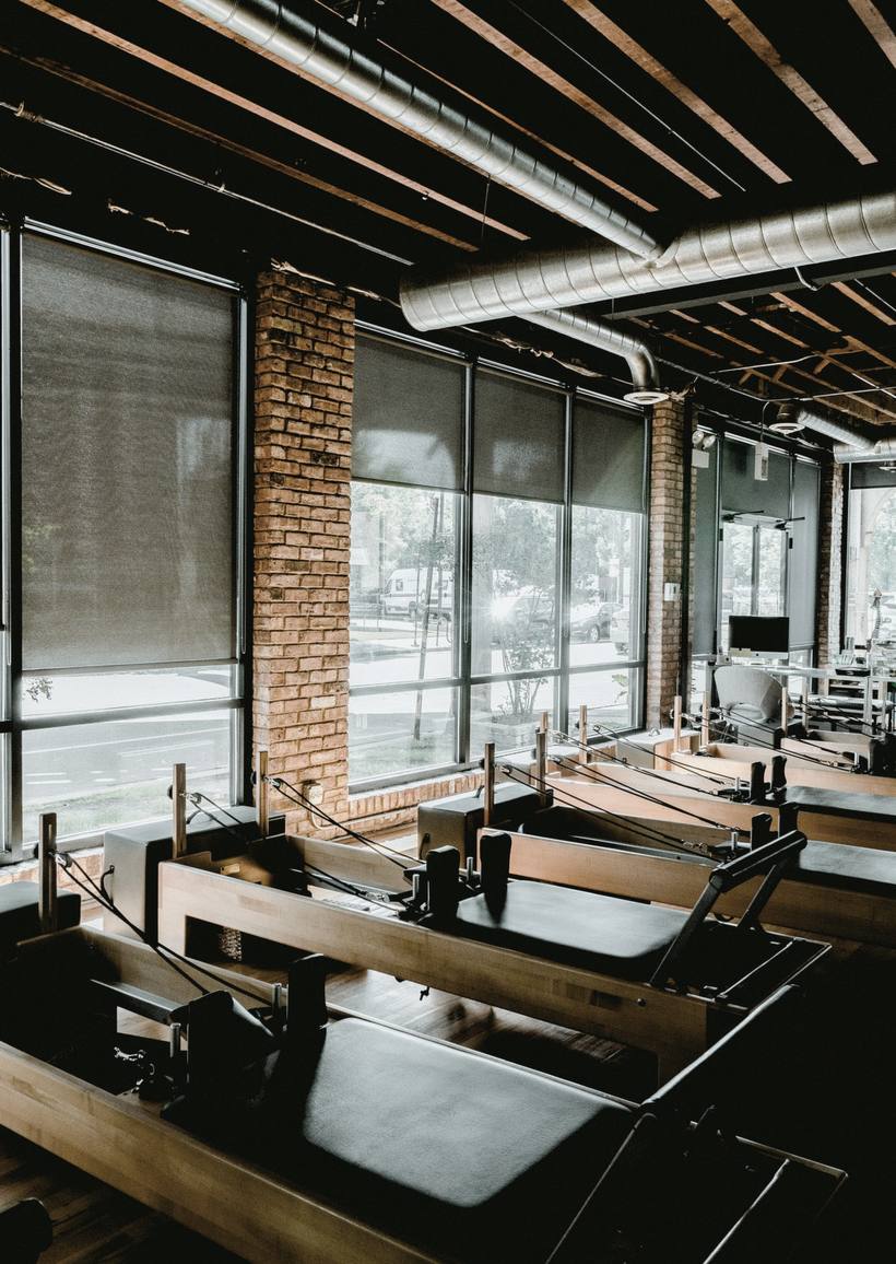 A studio of rehabilitation equipment stations